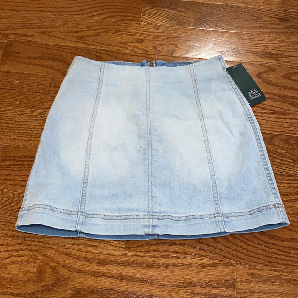 New stretchy jean mini skirt